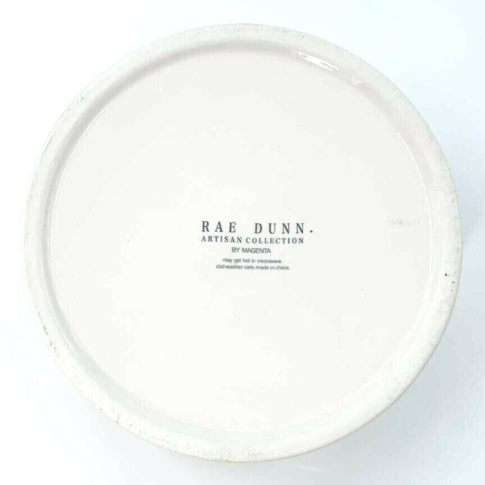 Rae Dunn 6" Drink Up RED Inside Dog Pet Water Bowl - Picture 6 of 7